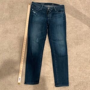 Adriana Goldsmith dark wash distressed